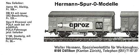 Hermann Spur 0 Modelle